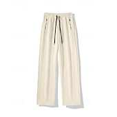 Недорогие Беговые штаны и леггинсы-Муж. Штаны Широкие брюки Спортивные штаны Карман Кулиска Завышенная Нижняя часть Одежда для спорта и отдыха Для спортивного зала Тренировка Осень Быстровысыхающий Дышащий