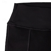 billige Yoga bukser og blomstrere-Dame Flared bukser Fleece yogaleggings Midjekontroll Høy Midje Treningsstudio Dans Treningsklær Bunner Helfarge Svart sport Sportsklær Tett passform
