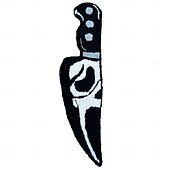 economico Tappetini e tappeti-Tappeto teschio di Halloween, coltello, orrore, spaventoso, urlo, comodino, resistente all&#039;usura, cashmere, casa, benvenuto, arredamento