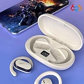 economico Cuffie TWS wireless-Hi92 Auricolari True Wireless TWS On-ear Gancio auricolare Bluetooth5.0 Bluetooth 5.1 Cancellazione del rumore Luce LED Impermeabile per Apple Samsung Huawei Xiaomi MI Allenamento in Palestra Sci