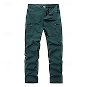 preiswerte Cargohosen-Herren Cargo-Hosen Hose Knöpfe Mehrere Taschen Einfach tragbar Outdoor Täglich Campen und Wandern Mode Klassisch Schwarz Khaki