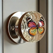 abordables Sculptures-Poignée de porte décorative unique en résine incrustée, design artistique, poignée d&#039;armoire artistique faite à la main pour portes intérieures, tiroirs, placards, décoration intérieure