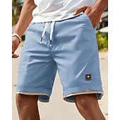 economico Pantaloncini casual-Per uomo Shorts Pantaloncini Estivi Pantaloncini casual Tasca Elastico in vita Coulisse Semplice Comodità Traspirante Corto All&#039;aperto Vacanza Canotta sportiva Casual Nero Blu