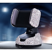 abordables Service de Véhicule-Support de téléphone réglable pour voiture, support de ventilation bling, ventouse multifonction, support rotatif pour tableau de bord, support de téléphone portable pour la navigation dans