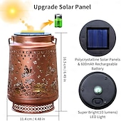 economico Luci paesaggistiche-1 lanterna di proiezione in metallo a forma di farfalla solare impermeabile per esterni, cortile, giardino, sentiero, prato, terrazza, luce decorativa