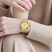 levne Quartz hodinky-MINI FOCUS Dámské Křemenný Módní Obchodní Wristwatch VODĚODOLNÝ Světový čas Ozdoby Nerez Hodinky