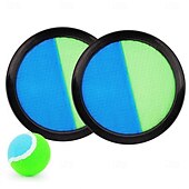 economico Articoli per la casa-Set di gioco con palla appiccicosa con pagaia a ventosa, giocattolo colorato in plastica da lanciare e catturare per il divertimento in famiglia, attrezzatura sportiva interattiva all&#039;aperto per