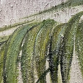 cheap Landscape Paintings-Handmade Oil Paintings Canvas Wall Art Decoration Modern Wabi-Sabi Style Large Leaves for Home Dining Room Decor Rolled Frameless Unstretched Painting