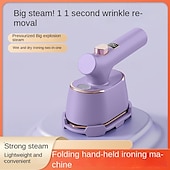 cheap Household Appliances-Digital Display Handheld Convenient Hanging Ironing Machine for Home Travel Dormitory Steam Hanging Ironing Machine Electric Ironing Machine