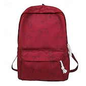 preiswerte College-Rucksäcke-Ästhetischer Canvas-Rucksack für Damen mit Bambus-Print – leichte Schultasche für Teenager und Studentinnen