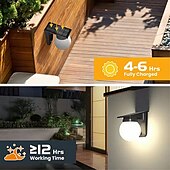 halpa Ulkotilojen seinävalaisimet-aurinkoseinävalaisimet ulkokäyttöön säädettävä kirkkaus väri ip65 vedenpitävä aurinkolamppu puutarhan pihan portin ja polun valaistukseen 1 kpl