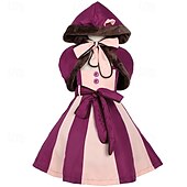 economico Costumi per bambine-Alice nel paese delle meraviglie Fiaba Gatto del Cheshire Vestito Costume Personaggi dei libri di fiabe Carino Cosplay di film for Ragazze Bambini Halloween Carnevale Giornata mondiale del libro