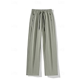 Недорогие Беговые штаны и леггинсы-Муж. Штаны Широкие брюки Спортивные штаны Карман Кулиска Завышенная Нижняя часть Одежда для спорта и отдыха Для спортивного зала Тренировка Осень Быстровысыхающий Дышащий