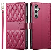 levne Pouzdra pro Samsung-telefon Carcasă Pro Samsung Galaxy S25 S25 Plus S25 Ultra S24 S24 Ultra Plus S24 FE S23 Plus A55 A35 A25 A15 5G A53 A33 A23 A13 Pouzdro na peněženku se stojánkem s Lanyardem Slot pro kartu Retro TPU