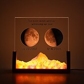economico Luci decorative-1 luce notturna in acrilico personalizzata che può essere personalizzata in base a una data specifica per mostrare la fase lunare con opzioni per personalizzare testo e data. Questo la rende un regalo