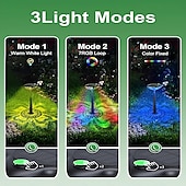 cheap Landscape Lights-1PC Clover Solar Lights for Outside Pathway Lights Clover Solar Garden Walkway Lights 3 Mode Outdoor Solar Path Lights Maintain of Landscape Lighting Decorative for Lawn Yard Patio