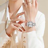 abordables Montres mécaniques-la nouvelle montre d&#039;affaires pour femme à cadran carré Olevs, étanche, affichage lumineux du jour du calendrier, montre mécanique entièrement automatique, montre-bracelet de sport pour femme à la