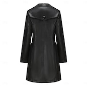 cheap Winter Coats-Women&#039;s Coat Comfortable Buttons Fashion Street Style Plain Outdoor Casual Daily Long Turndown Regular Fit Long Sleeve Outerwear Black Burgundy Camel Fall Winter