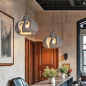 economico Luci Isola cucina-Lampadario a sospensione in metallo in stile moderno, paralume per lampada a sospensione con personalità creativa, apparecchi di illuminazione per la decorazione della camera da letto e del soggiorno