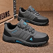 頑丈なトレッドを備えたメンズアウトドアハイキングシューズ、ウォーキング、キャンプ、荒野の旅行に最適な通気性のあるトレイルスニーカー お買い得  メンズスニーカー-頑丈なトレッドを備えたメンズアウトドアハイキングシューズ、ウォーキング、キャンプ、荒野の旅行に最適な通気性のあるトレイルスニーカー