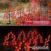 お買い得  ハロウィンライト-ソーラー3Dカエデ葉かぼちゃ庭園ライト屋外装飾フロアプラグイン装飾ライトソーラー中庭ライト1個ハロウィン用