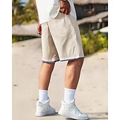 economico Pantaloncini casual-Per uomo Shorts Pantaloncini Estivi Pantaloncini casual Tasca Elastico in vita Coulisse Semplice Comodità Traspirante Corto All&#039;aperto Vacanza Canotta sportiva Casual Nero Blu