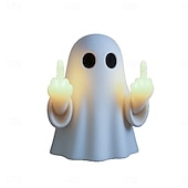 economico Luci decorative-1 pz Halloween fantasma dito medio luce notturna luminosa veranda camera da letto balcone atmosfera decorazione luce pendente