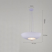 economico Luci a sospensione-Lampadario a sospensione in metallo in stile moderno, paralume per lampada a sospensione con personalità creativa, apparecchi di illuminazione per la decorazione della camera da letto e del soggiorno