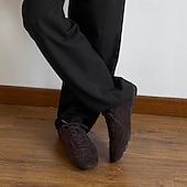 abordables Baskets-Baskets en daim marron foncé pour homme avec semelle en caoutchouc blanc, cuir de vachette élégant et durable, parfaites pour les sorties décontractées, les voyages et les événements décontractés