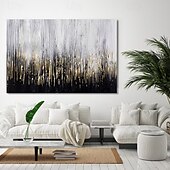preiswerte Ölgemälde-handgemachtes Ölgemälde auf Leinwand, Wandkunst, Dekoration, abstrakt, golden, für die Inneneinrichtung, gerollt, rahmenlos, ungedehntes Gemälde
