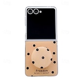 abordables Coques Samsung-téléphone Coque Pour Samsung Galaxy Z Flip 7 Z Flip 6 Z Flip 5 Z Flip 4 Z Flip 3 Coque Arrière Antichoc Rétro TPU faux cuir