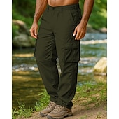 preiswerte Unterteile-Herren Cargohosen Wanderhosen Außen Normale Passform Wasserdicht Winddicht Unterteile Tasche Schwarz Armeegrün Camping / Wandern Laufen S M L XL XXL