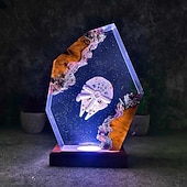 economico Luci decorative-luce notturna galassia, lampada astronave, epossidica, lampada in resina, regalo personalizzato