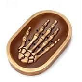 cheap Halloween Bath-Halloween Soap Holder Skeleton Hand Creative Soap Dish Home Bathroom Draining Storage Tray Non Slip Ghost Hand Soap Box Decorative Halloween Accessory