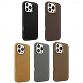 お買い得  iPhone用ケース-電話 ケース 用途 iPhone 16 iPhone 16プロ iPhone 16 Proマックス iPhone15 iPhone 15 Pro Max バックカバー 磁石バックル 耐衝撃 レトロ風 TPU PUレザー