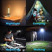 voordelige Zaklampen en kampeerverlichting-autodetaillamp oplaadbaar, lakcorrectie-inspectielamp met magnetische voet &amp;haak, handzame led-werklamp voor autodetailing, kleurmatching &amp;reparaties