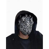 levne Halloween maska a rekvizity-halloween skeleton pokrývka hlavy maska, halloweenská lebka gothic cosplay party kostýmy | děsivé potřeby na halloweenskou párty pro jiaben cosplay kostýmy