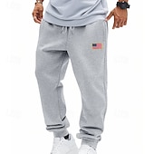 economico Pantaloni della tuta-Per uomo Pantaloni da tuta Joggers Pantaloni Pantaloni casual Pantaloni da corsa Elastico in vita Coulisse Semplice Comodità Lunghezza intera All&#039;aperto Casuale Quotidiano Moda Stile Classico Nero