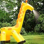 preiswerte Aktivität im Freien-Aufblasbarer Wassersprinkler in Form einer riesigen Giraffe für den Außenbereich, leicht zu reinigendes aufblasbares/entleerbares Wasserspiel für Hof und Garten