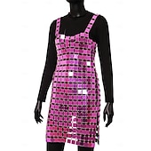 cheap Women&#039;s Costumes-Women&#039;s Glitter Sequin Dress Sparkle Party Dresses for Singer Dancer Stage Wear Party Carnival Outfit