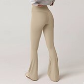 olcso Sima leggings-Női Nadrág Leggingek Utcai sikk Alkalmi Teljes hossz Természetes Sima Rugalmas derék Kényelmes Szabadság Hétköznapi viselet Hétvége Sötétszürke Sárgabarack Szürke Fekete Ősz Normál