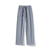 Недорогие Беговые штаны и леггинсы-Муж. Штаны Широкие брюки Спортивные штаны Карман Кулиска Завышенная Нижняя часть Одежда для спорта и отдыха Для спортивного зала Тренировка Осень Быстровысыхающий Дышащий