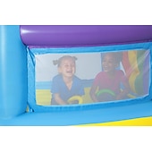 cheap Outdoor Activity-Inflatable Castle Color Bouncy Castles Hot air Balloon Trampoline with Ocean Ball and Electric Pump for Indoor and Outdoor Garden Children s Playground Uptodate