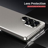 お買い得  サムスン用ケース-電話 ケース 用途 サムスンのギャラクシー バックカバー 取り外し可 磁石バックル 耐衝撃 PC メタル