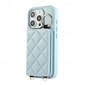 preiswerte Handyhülle für iPhone-Handy Hülle Handyhüllen Für iPhone 16 15 14 Pro Max Plus iPhone 16e iPhone 13 Pro Max Brieftaschenhülle Reisverschluss mit Trageriemen Ständer Retro TPU PU-Leder
