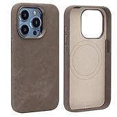 economico Cover per iPhone-telefono Custodia Per iPhone 16 15 14 Pro Max iPhone 13 Pro Max Copertura Posteriore Magnetico Resistente agli urti Retrò TPU Pelle PU