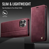 cheap iPhone Cases-Phone Case For iPhone 16 Pro Max Plus iPhone 15 14 Pro Max Plus iPhone 13 12 Pro Max Mini Wallet Case with Stand Holder Magnetic Card Slot Retro TPU PU Leather