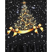 halpa 3D Shining Vision -mekko-Tyttöjen 3D Lumihiutale Mekko Pitkähihainen Kesä Kevät Loma Päivittäin Pyhäpäivä Prinsessa Kaunis Makea Lapset 4-12 vuotta Rento mekko A linjainen mekko Polvipituinen Normaali