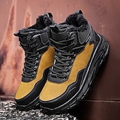 preiswerte Wanderstiefel-wasserdichte Winterwanderstiefel für Herren mit warmem Futter, rutschfeste Outdoor-Schneeschuhe für Trekking und Camping bei kaltem Wetter