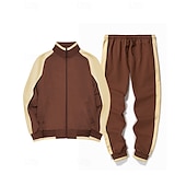 economico Tute da ginnastica-Per uomo Tuta da Ginnastica Pantaloni da Tuta Cerniera completa Athleisure Autunno Manica Lunga Protezione Solare Antivento Leggero Pesca Escursionismo Corsa abbigliamento sportivo Abbigliamento